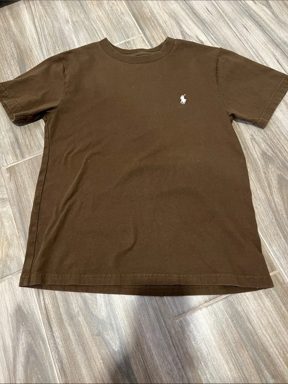 Ralph Lauren Kids Short Sleeve Tees in Rust Orange and Dark Brown